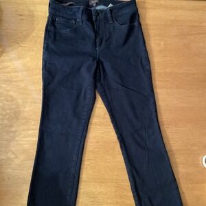 NYDJ Ami Skinny Ankle Blue Jeans Women Size 4 Dark Wash Lift Tuck Technology